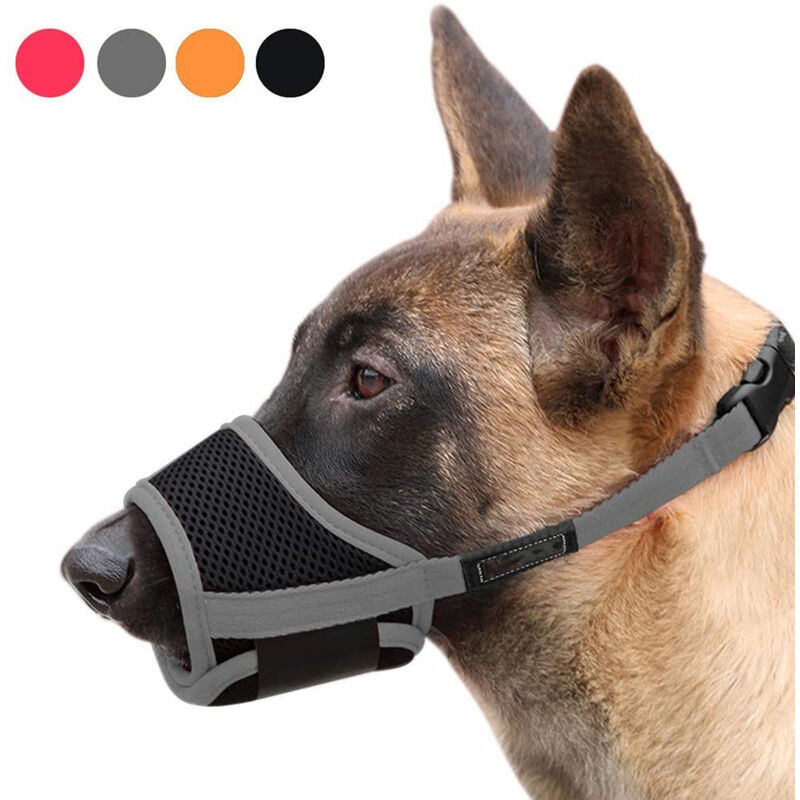 Bozal para perros, antiladridos y masticables, bozal para perros de nailon suave con hebilla de malla ajustable y transpirable, L, gris
Bozal para perros, antiladridos y masticables, bozal para perros de nailon suave con hebilla de malla ajustable y transpirable, L, gris