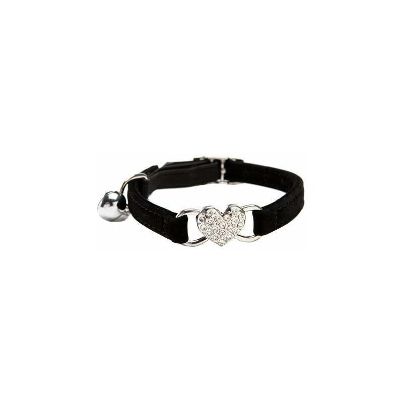 Collares de gato con colgantes de corazón y suministros para mascotas de cristal brillante, color negro
Collares de gato con colgantes de corazón y suministros para mascotas de cristal brillante, color negro