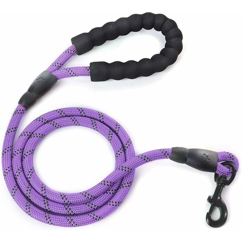 Correa de nailon ajustable sólida negra reflectante de 150 cm de alta calidad para perros grandes o medianos Adecuado para trotar y caminar (púrpura)
Correa de nailon ajustable sólida negra reflectante de 150 cm de alta calidad para perros grandes o medianos Adecuado para trotar y caminar (púrpura)