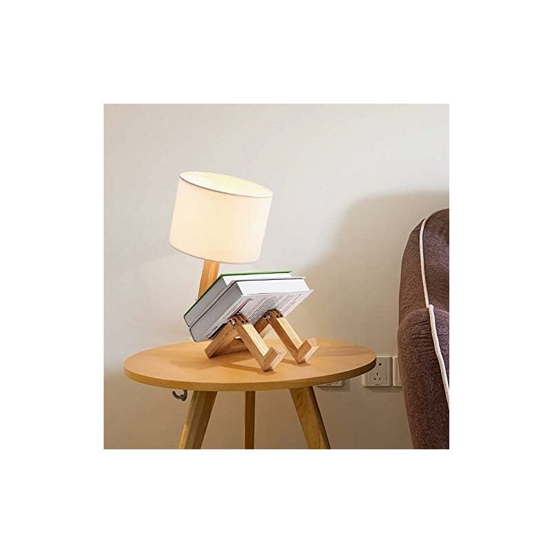 E27 Lámparas de mesa de madera Lámpara de escritorio con forma de robot creativo, Luz de lectura plegable ajustable flexible LED para dormitorio,
E27 Lámparas de mesa de madera Lámpara de escritorio con forma de robot creativo, Luz de lectura plegable ajustable flexible LED para dormitorio,