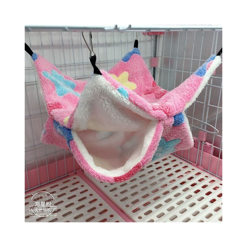 Hamaca jaula para mascotas, para chinchillas, ardillas, otros animales pequeños, 34 x 34 cm (estrella de mar rosa)
Hamaca jaula para mascotas, para chinchillas, ardillas, otros animales pequeños, 34 x 34 cm (estrella de mar rosa)