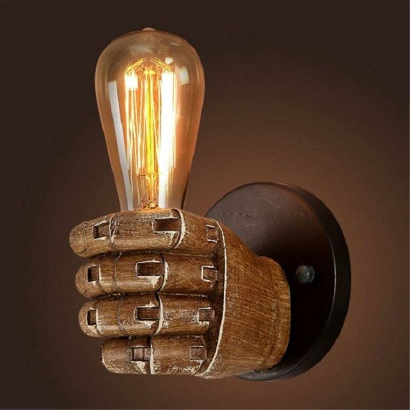 Litzee - Lámpara de pared de puño antiguo, lámpara de pared de puño retro iluminación industrial vintage E27 Base de lámpara Edison para
Litzee - Lámpara de pared de puño antiguo, lámpara de pared de puño retro iluminación industrial vintage E27 Base de lámpara Edison para