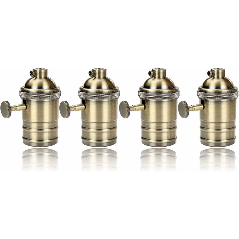 Litzee - Iluminación LED 4 Edison E27 Portalámparas Base de latón antiguo Socket de techo Base de lámpara Retro Vintage Soporte para luz colgante
Litzee - Iluminación LED 4 Edison E27 Portalámparas Base de latón antiguo Socket de techo Base de lámpara Retro Vintage Soporte para luz colgante