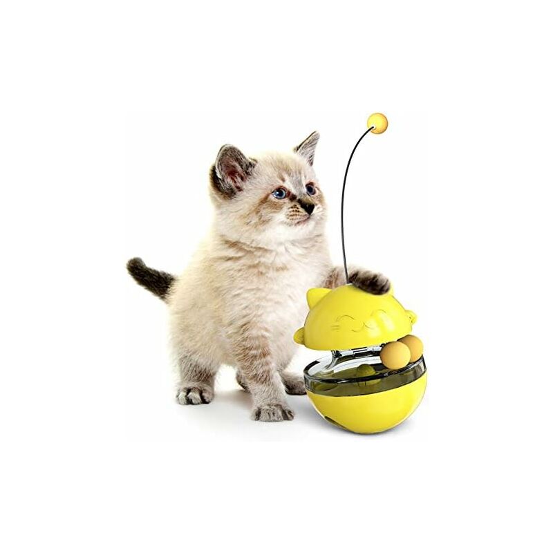 Juguete interactivo de pelota para gatos, juguete 4 en 1 para dispensadores de comida para perros, para tratamiento IQ (amarillo)
Juguete interactivo de pelota para gatos, juguete 4 en 1 para dispensadores de comida para perros, para tratamiento IQ (amarillo)