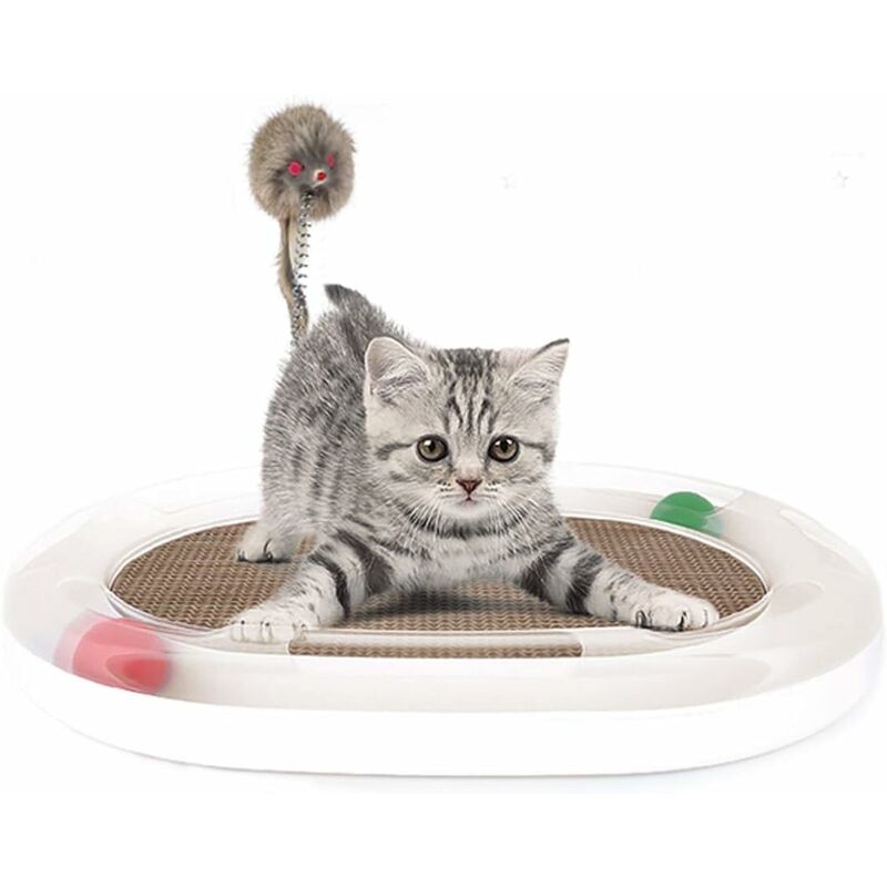 juguete para gatos Juguete de cartón para gatos Juguete para gatos Lounge con ratón y resorte blanco
juguete para gatos Juguete de cartón para gatos Juguete para gatos Lounge con ratón y resorte blanco