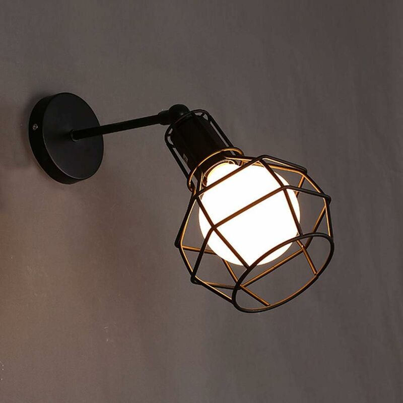Litzee - Lámpara de pared industrial, E27 Lámpara de pared interior de metal vintage para dormitorio Sala de estar Escalera Pasillo Habitación de
Litzee - Lámpara de pared industrial, E27 Lámpara de pared interior de metal vintage para dormitorio Sala de estar Escalera Pasillo Habitación de