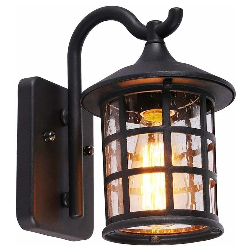 Lámpara de pared antigua lámpara de pared exterior impermeable, bombilla E27, vidrio y aluminio, IP44, patio, jardín, terraza, pasillo, iluminación
Lámpara de pared antigua lámpara de pared exterior impermeable, bombilla E27, vidrio y aluminio, IP44, patio, jardín, terraza, pasillo, iluminación