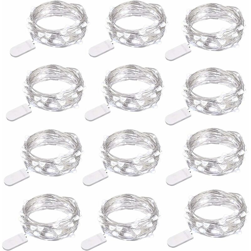 Luces de hadas a pilas (paquete de 8) 3M 30 LED luces de hadas de alambre de cobre a prueba de agua, luz decorativa para el día de la boda en Navidad
Luces de hadas a pilas (paquete de 8) 3M 30 LED luces de hadas de alambre de cobre a prueba de agua, luz decorativa para el día de la boda en Navidad