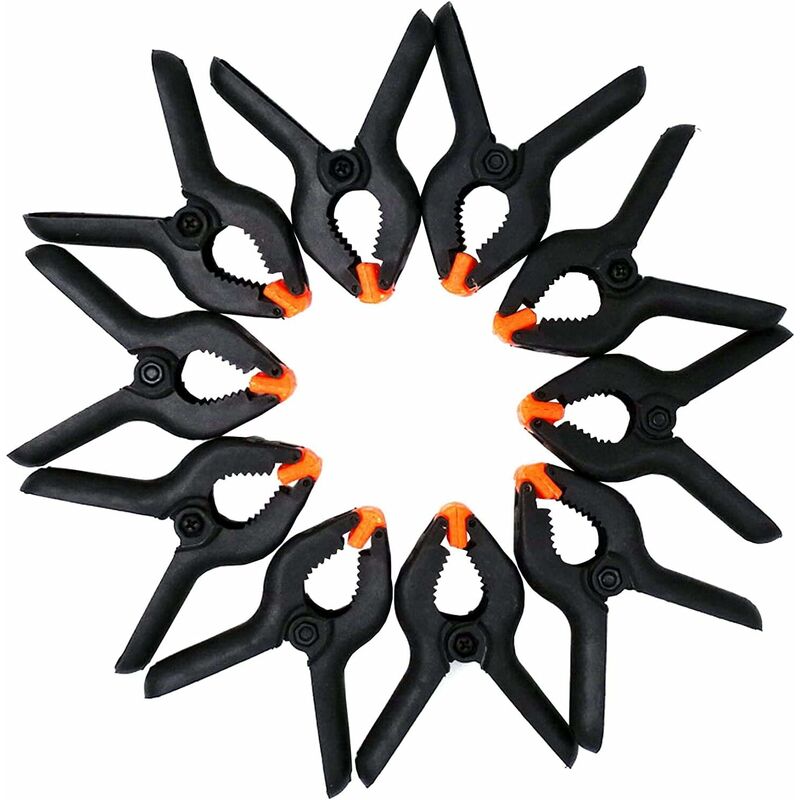Paquete de 12 abrazaderas de resorte de plástico de 2.0 in para fondo fotográfico, proyectos de bricolaje, manualidades, abrazadera, color negro
Paquete de 12 abrazaderas de resorte de plástico de 2.0 in para fondo fotográfico, proyectos de bricolaje, manualidades, abrazadera, color negro