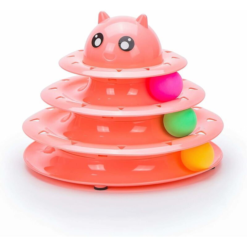 Pet Amusing Roller para ejercicio Torre de piezas de 3 niveles para pelota de juguete para gatos
Pet Amusing Roller para ejercicio Torre de piezas de 3 niveles para pelota de juguete para gatos