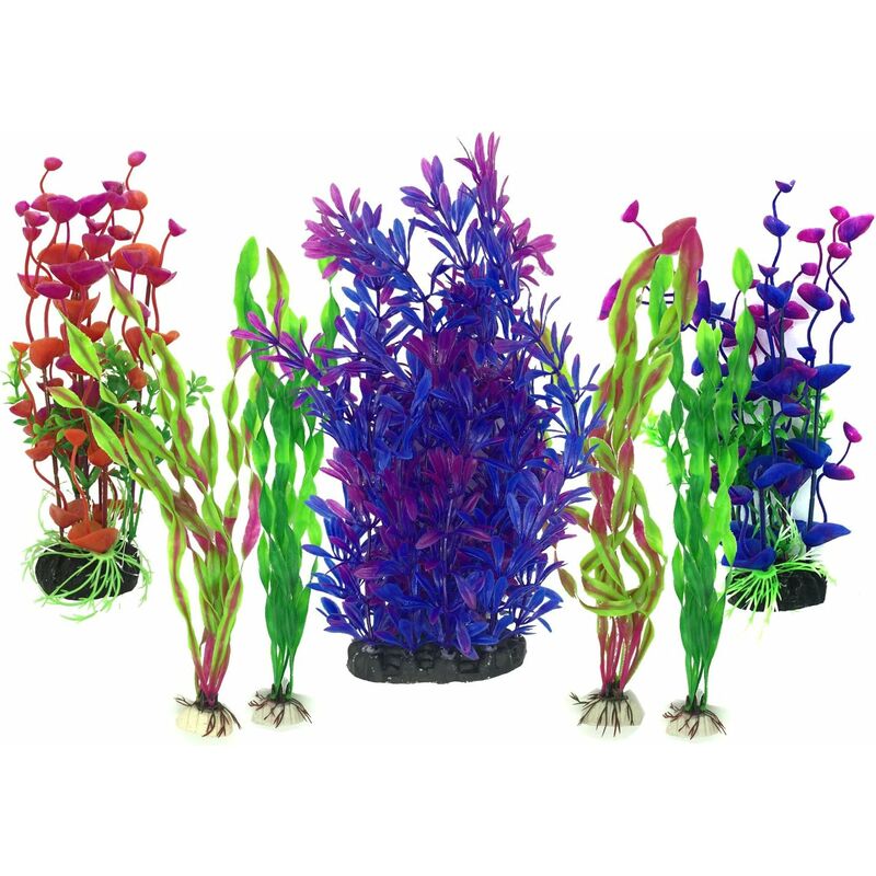 Planta de acuario artificial, 7 piezas de decoración de acuario de gran tamaño, decoración de plástico, decoración de acuario de plástico, morado
Planta de acuario artificial, 7 piezas de decoración de acuario de gran tamaño, decoración de plástico, decoración de acuario de plástico, morado