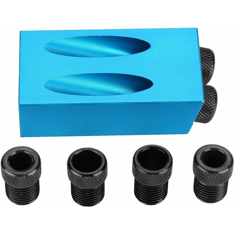 Pocket Hole Jig set 15 ° Guía de carpintería 6/8 / 10mm Posicionador de agujeros oblicuos Localizador de carpintería
Pocket Hole Jig set 15 ° Guía de carpintería 6/8 / 10mm Posicionador de agujeros oblicuos Localizador de carpintería