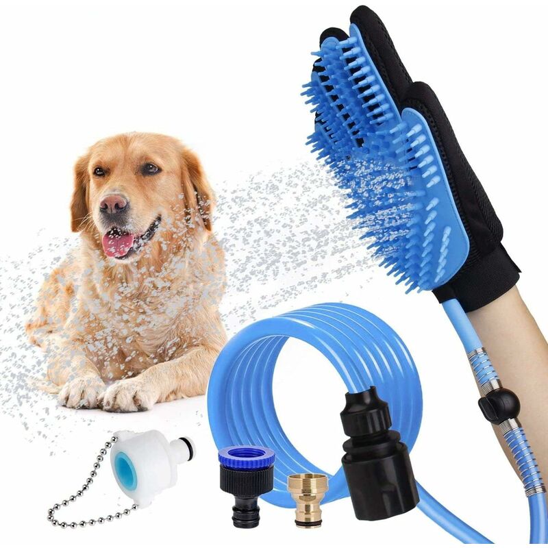 Rociador para mascotas Guantes de ducha Perros multifuncionales | Combine rociador y peine de masaje. Herramienta de baño con manguera y guante de
Rociador para mascotas Guantes de ducha Perros multifuncionales | Combine rociador y peine de masaje. Herramienta de baño con manguera y guante de