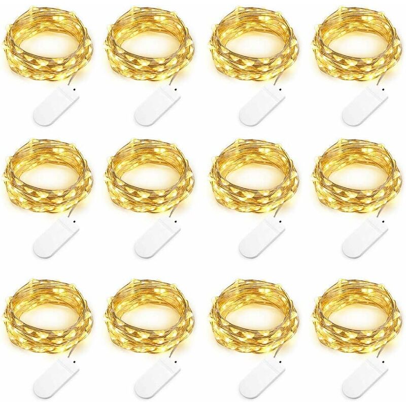 set con 12 luces de hadas que funcionan con pilas (incluidas) 2M 20 LED luces de hadas de alambre de cobre blanco cálido para Navidad, bodas,
set con 12 luces de hadas que funcionan con pilas (incluidas) 2M 20 LED luces de hadas de alambre de cobre blanco cálido para Navidad, bodas,