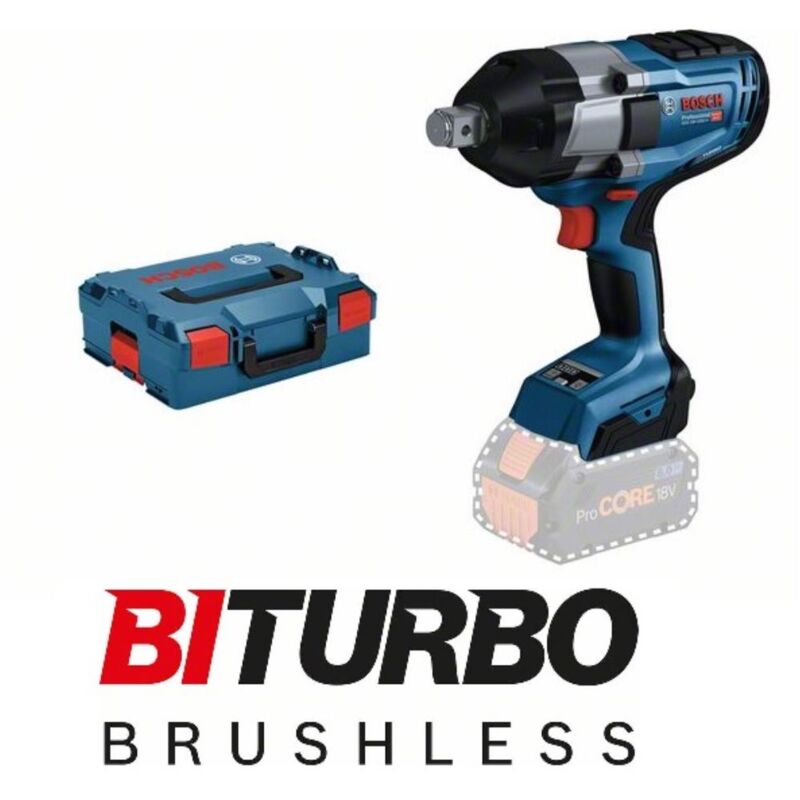 Bosch Atornillador de impacto a batería de 18V GDS 18V-1050 H | sin batería sin cargador en L-BOXX
Bosch Atornillador de impacto a batería de 18V GDS 18V-1050 H | sin batería sin cargador en L-BOXX