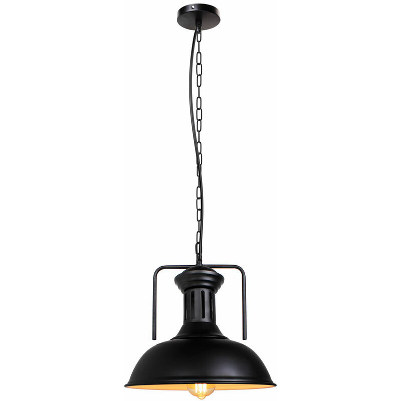 Wottes - Lámpara colgante creativa personalidad E27,cubierta olla industrial metal enciende bar restaurante cafetería Ø33cm - Negro - Negro
Wottes - Lámpara colgante creativa personalidad E27,cubierta olla industrial metal enciende bar restaurante cafetería Ø33cm - Negro - Negro