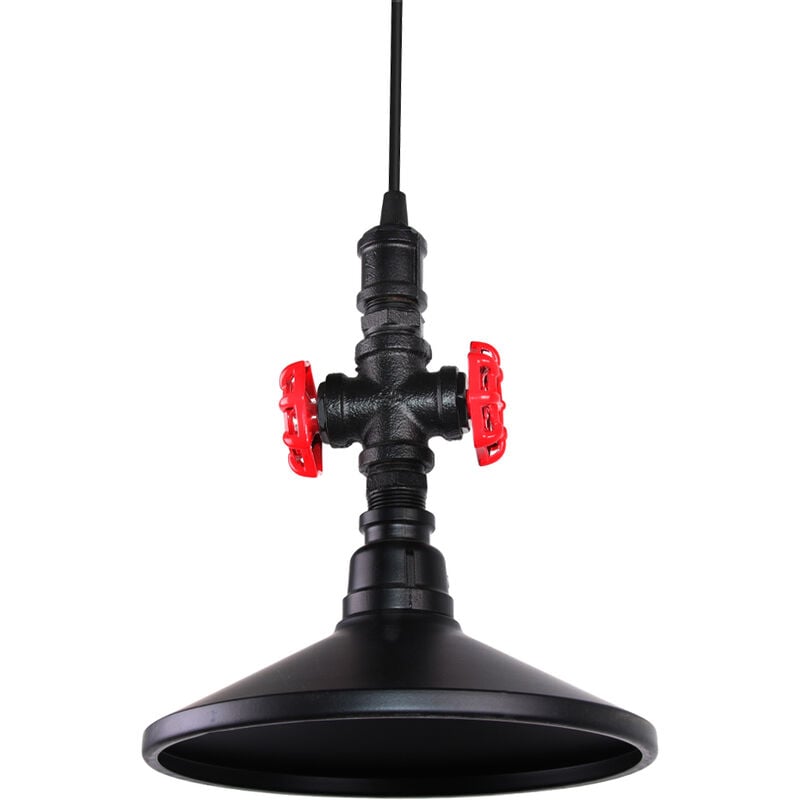 Wottes - Lámpara colgante creativa de tubería de agua hierro forjado iluminación industrial dormitorio sala de estar luz colgante decorativa - Negro
Wottes - Lámpara colgante creativa de tubería de agua hierro forjado iluminación industrial dormitorio sala de estar luz colgante decorativa - Negro