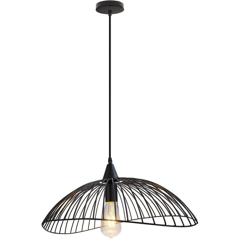 Lámpara colgante creativo moderno dormitorio sala de estar E27 luces colgante decorativa industrial metal - Negro
Lámpara colgante creativo moderno dormitorio sala de estar E27 luces colgante decorativa industrial metal - Negro