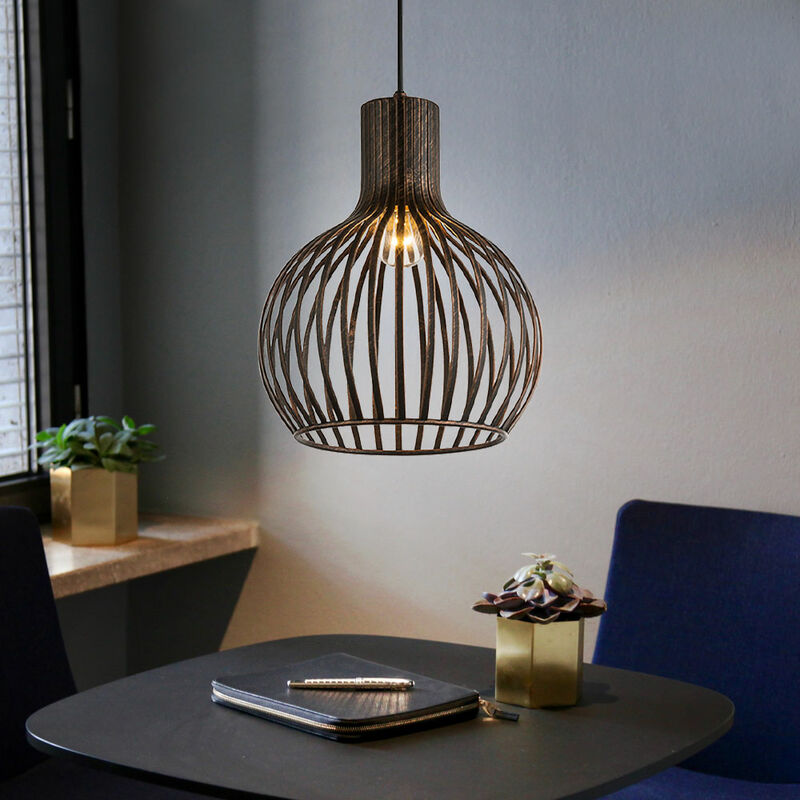 Lámpara colgante de péndulo de techo Lámpara de metal Diseño de jaula de cobre Sala de estar
Lámpara colgante de péndulo de techo Lámpara de metal Diseño de jaula de cobre Sala de estar