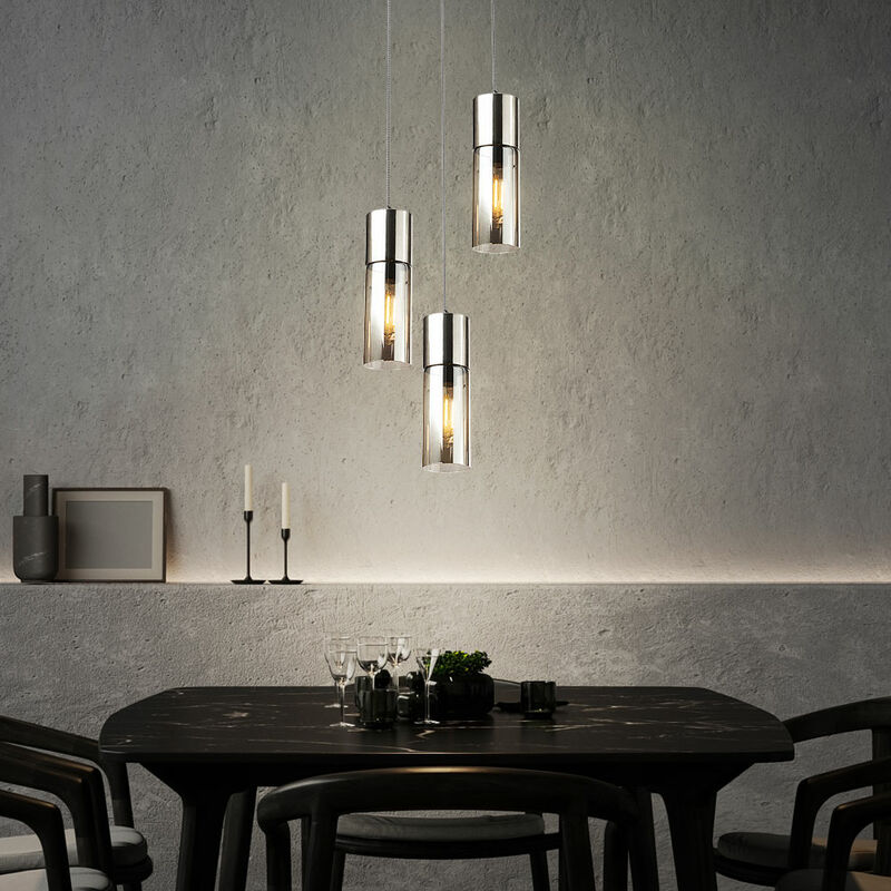 Lámpara colgante de techo, cilindro, iluminación de comedor, lámpara colgante de humo de vidrio
Lámpara colgante de techo, cilindro, iluminación de comedor, lámpara colgante de humo de vidrio