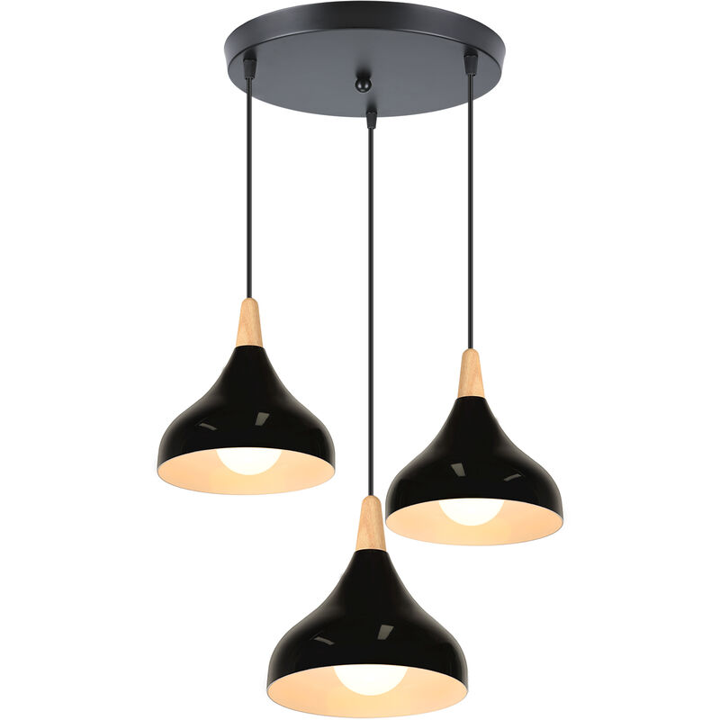 Lámpara colgante hierro forjado retro simple moderno industrial dormitorio comedor luz colgante 3 luces - Negro
Lámpara colgante hierro forjado retro simple moderno industrial dormitorio comedor luz colgante 3 luces - Negro