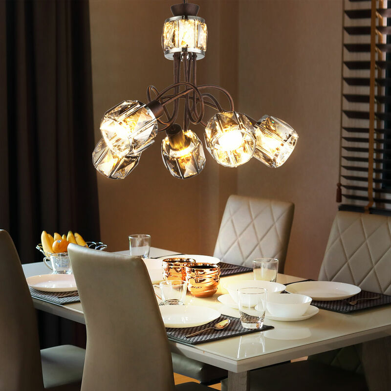 Lámpara colgante Lámpara colgante Lámpara colgante Cristales cromado color bronce H 130 cm Salón dormitorio
Lámpara colgante Lámpara colgante Lámpara colgante Cristales cromado color bronce H 130 cm Salón dormitorio