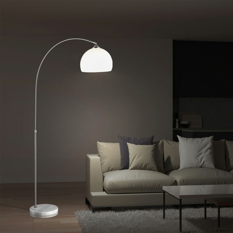 Lámpara de arco Lámpara de pie con base de mármol Lámpara de arco con función telescópica blanca, regulable en altura, 1x E27, base DM 29cm altura
Lámpara de arco Lámpara de pie con base de mármol Lámpara de arco con función telescópica blanca, regulable en altura, 1x E27, base DM 29cm altura