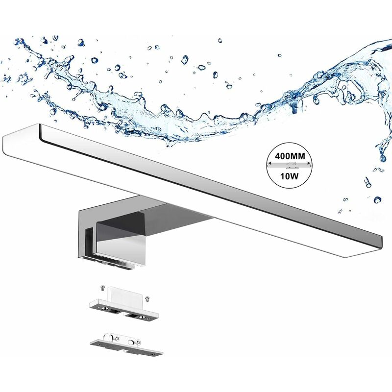 Lámpara de espejo de baño 9W 820LM 40cm 230V 4000K, IP44 Impermeable Clase II Acero inoxidable 3 en 1 Espejo iluminado con LED, sin parpadeo, Espejo
Lámpara de espejo de baño 9W 820LM 40cm 230V 4000K, IP44 Impermeable Clase II Acero inoxidable 3 en 1 Espejo iluminado con LED, sin parpadeo, Espejo