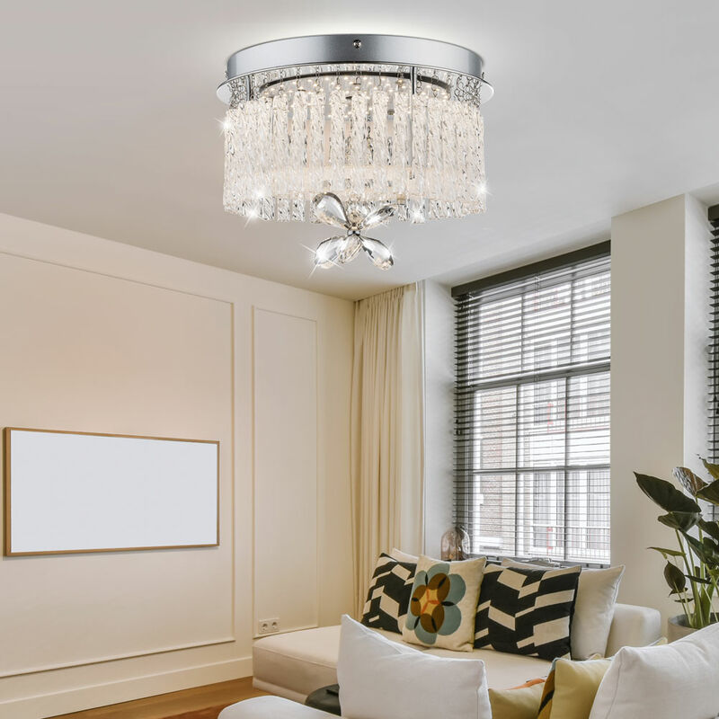 Lámpara de iluminación del comedor de la sala de estar de la cortina de cristal de la luz del cromo del techo del LED
Lámpara de iluminación del comedor de la sala de estar de la cortina de cristal de la luz del cromo del techo del LED