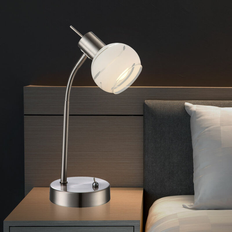 Lámpara de mesa de diseño LED, iluminación de sala de estar, lámpara de lectura con foco de bola de cristal
Lámpara de mesa de diseño LED, iluminación de sala de estar, lámpara de lectura con foco de bola de cristal