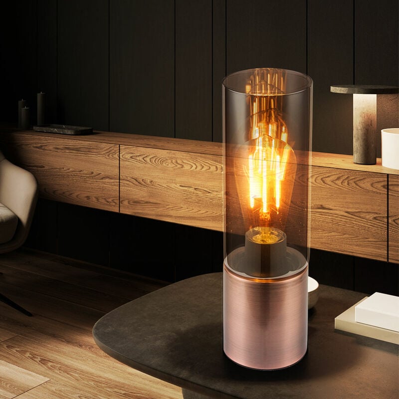 Lámpara de mesa sala de estar luz de noche colores de cobre lámpara de vidrio de humo interruptor táctil
Lámpara de mesa sala de estar luz de noche colores de cobre lámpara de vidrio de humo interruptor táctil