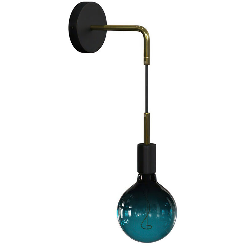 Creative Cables - Lámpara de pared Luxury Metal metálica con cable | Con bombilla - Negro - Latón - Negro - Latón
Creative Cables - Lámpara de pared Luxury Metal metálica con cable | Con bombilla - Negro - Latón - Negro - Latón