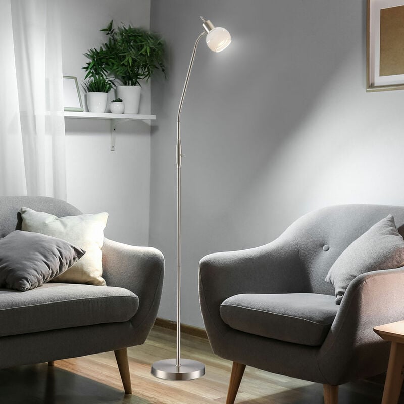 lámpara de pie ajustable lámpara de pie de esquina LED lámpara de pie LED moderna, vidrio metal, interruptor de palanca flexo, LED 5W 320Lm blanco
lámpara de pie ajustable lámpara de pie de esquina LED lámpara de pie LED moderna, vidrio metal, interruptor de palanca flexo, LED 5W 320Lm blanco