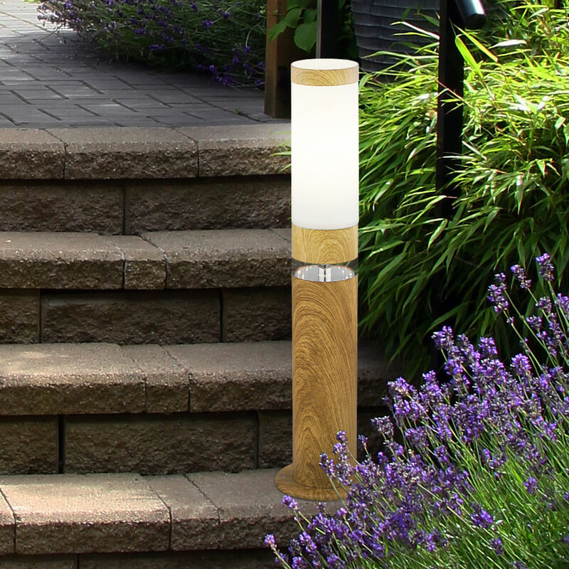 Lámpara de pie lámpara exterior base redonda lámpara de pie para terraza exterior de acero inoxidable, aspecto madera con LED decorativo, 1x E27, Pr
Lámpara de pie lámpara exterior base redonda lámpara de pie para terraza exterior de acero inoxidable, aspecto madera con LED decorativo, 1x E27, Pr