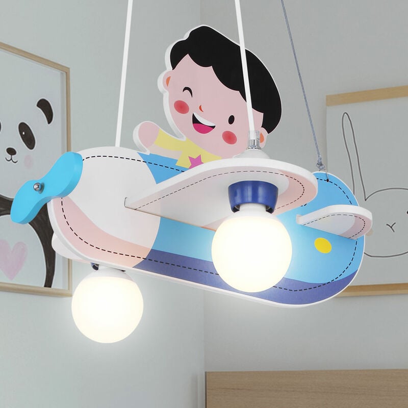 Lámpara de péndulo de techo para niños, lámpara colgante de aviador de madera para niños, azul
Lámpara de péndulo de techo para niños, lámpara colgante de aviador de madera para niños, azul