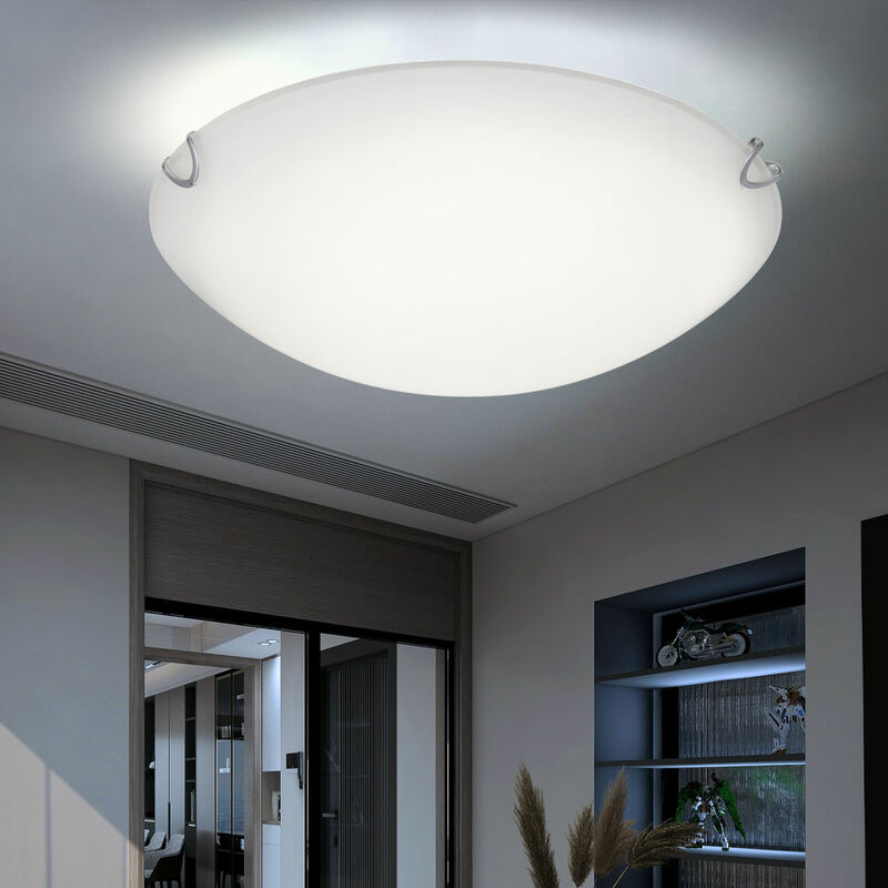 Lámpara de techo LED para sala de estar, focos de vidrio, luz de pasillo redonda, blanco
Lámpara de techo LED para sala de estar, focos de vidrio, luz de pasillo redonda, blanco