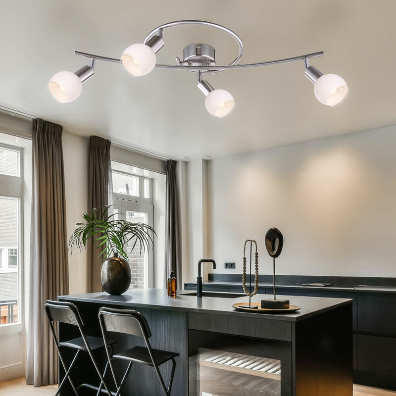Lámpara de techo LED para sala de estar, iluminación de focos de bola de cristal, movibles
Lámpara de techo LED para sala de estar, iluminación de focos de bola de cristal, movibles