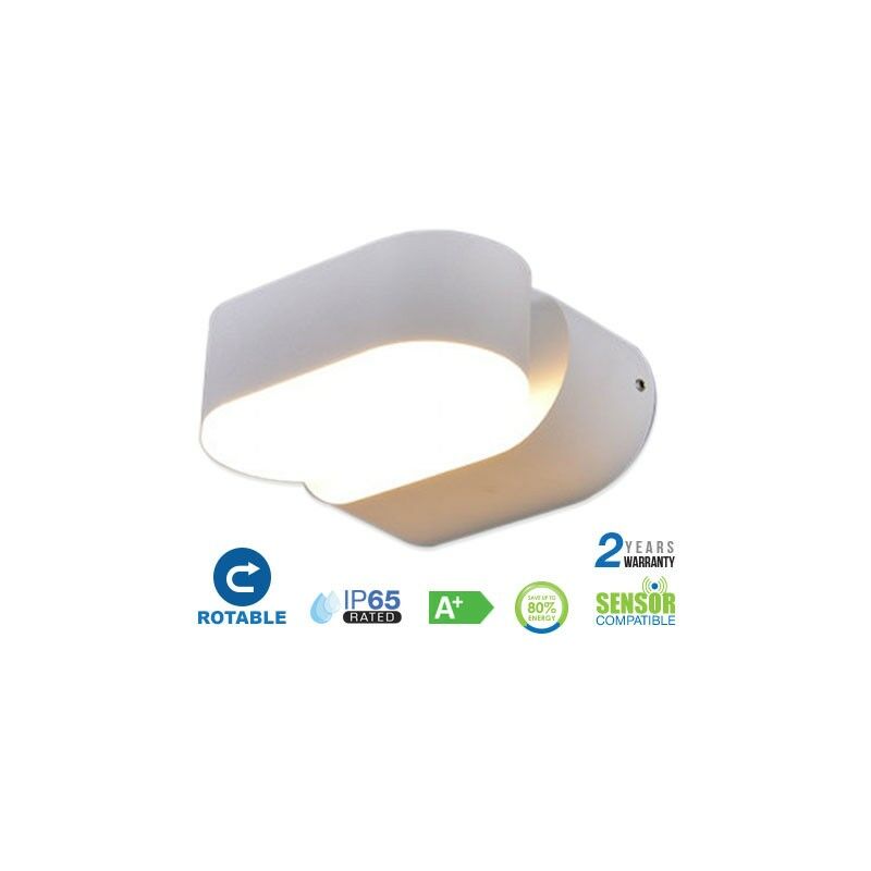 Aplique LED de pared serie Rotable 6W 350° IP65 Blanco Temperatura de color - 3000K Blanco cálido
Aplique LED de pared serie Rotable 6W 350° IP65 Blanco Temperatura de color - 3000K Blanco cálido