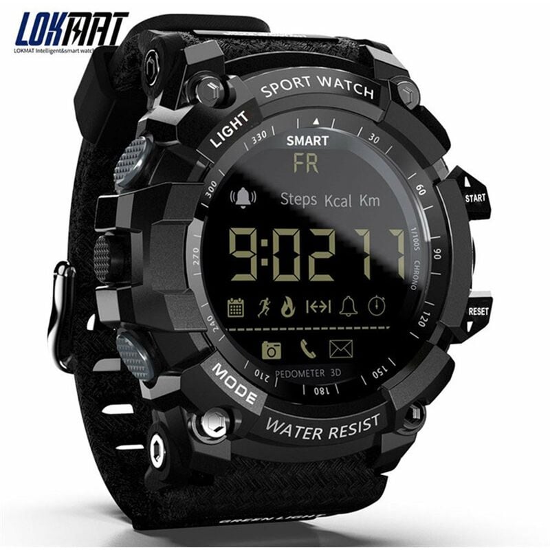 LOKMAT MK16 Reloj inteligente Ejercito militar Resistente Hombres Mujeres Reloj 12 meses Duracion de la bateria IP67 / 5ATM Impermeable EL Luminoso
LOKMAT MK16 Reloj inteligente Ejercito militar Resistente Hombres Mujeres Reloj 12 meses Duracion de la bateria IP67 / 5ATM Impermeable EL Luminoso