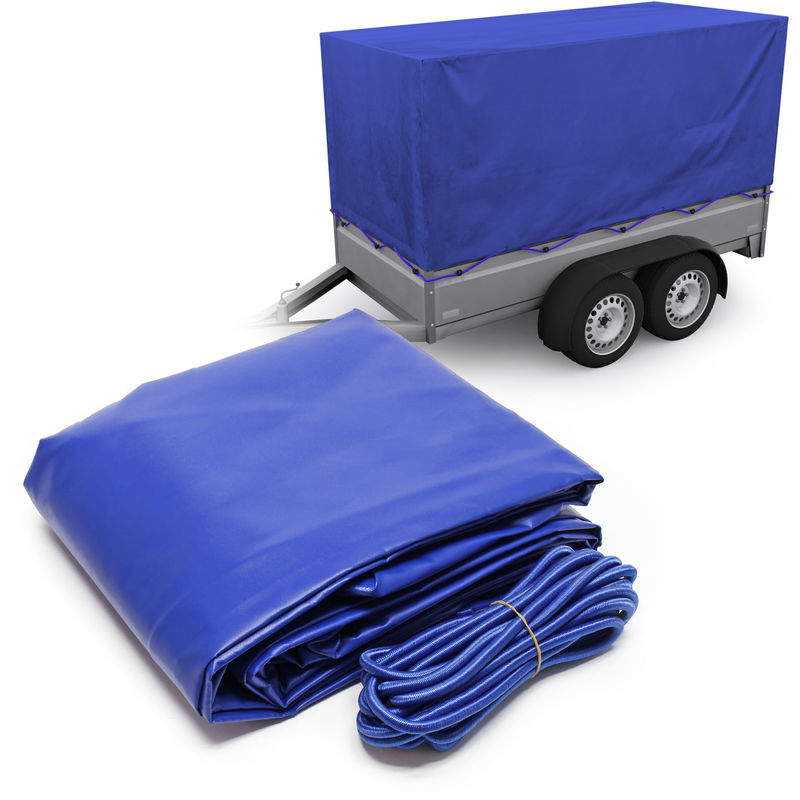 Lona para remolque 2075x1150x900mm Funda protectora Cobertura protección Cierre con bandas elásticas
Lona para remolque 2075x1150x900mm Funda protectora Cobertura protección Cierre con bandas elásticas