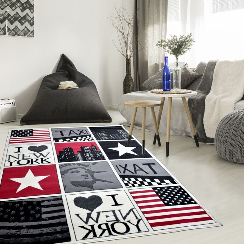 Los niños alfombra 60x110 cm rectangular BC NUEVA YORK EE.UU. Red Room adecuado para calefacción por suelo radiante - Noir
Los niños alfombra 60x110 cm rectangular BC NUEVA YORK EE.UU. Red Room adecuado para calefacción por suelo radiante - Noir
