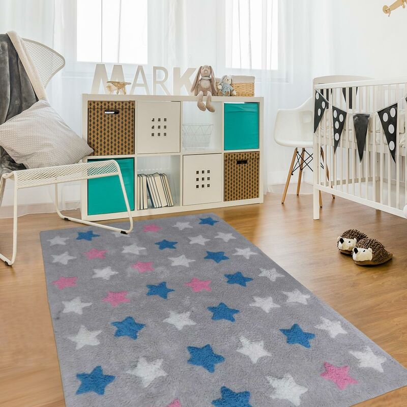 Los niños alfombra 60x110 cm rectangular estrella rosada habitación Handtuft algodón - Multicolore
Los niños alfombra 60x110 cm rectangular estrella rosada habitación Handtuft algodón - Multicolore