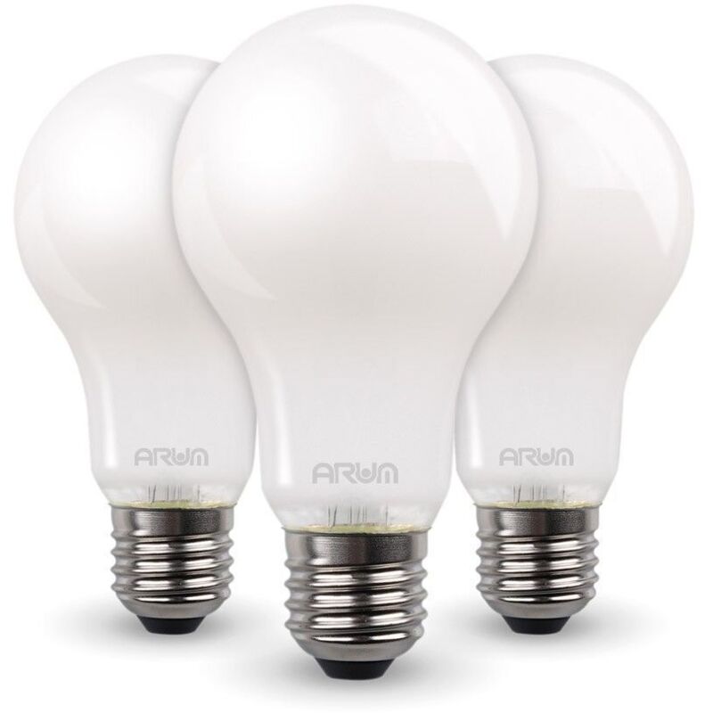 Lote de 3 bombillas LED 7W Eq 60W Estándar mate E27 | Temperatura de color: Blanco cálido 2700K
Lote de 3 bombillas LED 7W Eq 60W Estándar mate E27 | Temperatura de color: Blanco cálido 2700K