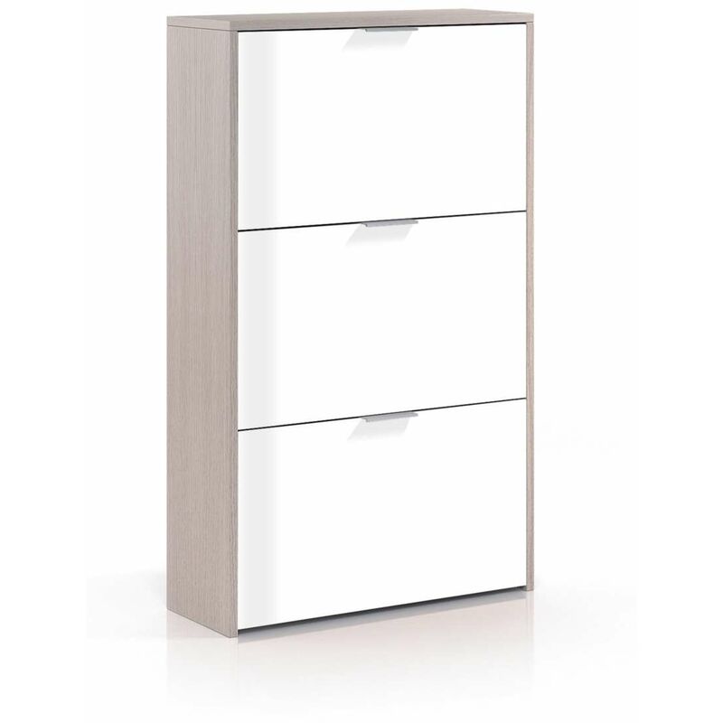 Zapatero 3 puertas Rio acabado blanco/roble 60 cm(ancho) 113 cm(altura) 22 cm(fondo) Color BLANCO-ROBLE
Zapatero 3 puertas Rio acabado blanco/roble 60 cm(ancho) 113 cm(altura) 22 cm(fondo) Color BLANCO-ROBLE
