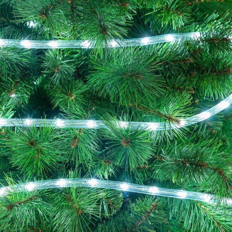 Luces de Navidad de 8 funciones con 240 luces para interiory exterior de led blancas de 1000 cm
Luces de Navidad de 8 funciones con 240 luces para interiory exterior de led blancas de 1000 cm