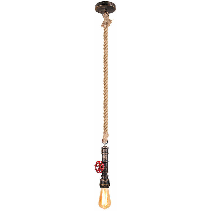 Lámparas de Colgar de Vintage Cuerda de Cáñamo Forma de Tuberia de Agua Lampara de Techo Metal Creativo Industrial para Cocina Restaurante Hogar Loft
Lámparas de Colgar de Vintage Cuerda de Cáñamo Forma de Tuberia de Agua Lampara de Techo Metal Creativo Industrial para Cocina Restaurante Hogar Loft