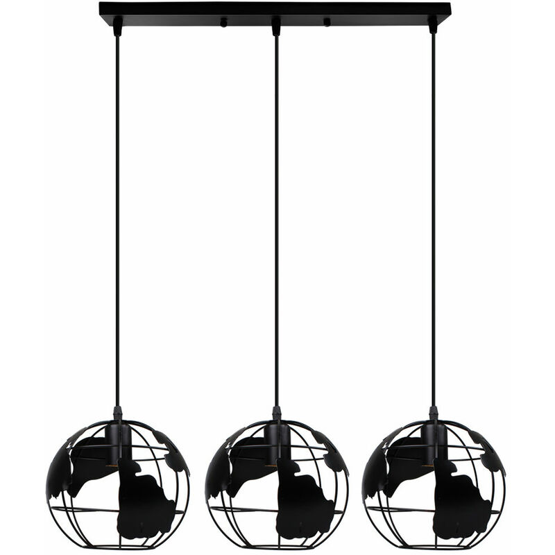 Lámparas de Colgar Luz Vintage Lámparas de Colgar Tierra Colgante de Luz Metal 3 Portalámparas Colgante Creativa para Dormitorio Cafe Bar Negro
Lámparas de Colgar Luz Vintage Lámparas de Colgar Tierra Colgante de Luz Metal 3 Portalámparas Colgante Creativa para Dormitorio Cafe Bar Negro