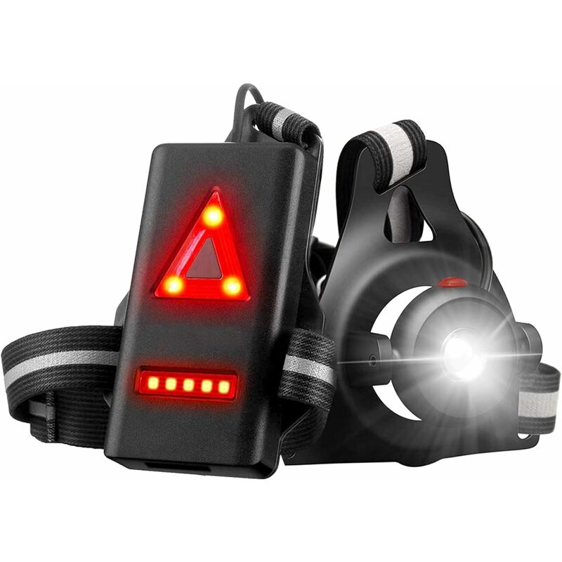 Litzee - Luz de carrera LED recargable por USB Impermeable Ligera Para correr, pescar, acampar Ángulo de iluminación ajustable de 90 °
Litzee - Luz de carrera LED recargable por USB Impermeable Ligera Para correr, pescar, acampar Ángulo de iluminación ajustable de 90 °