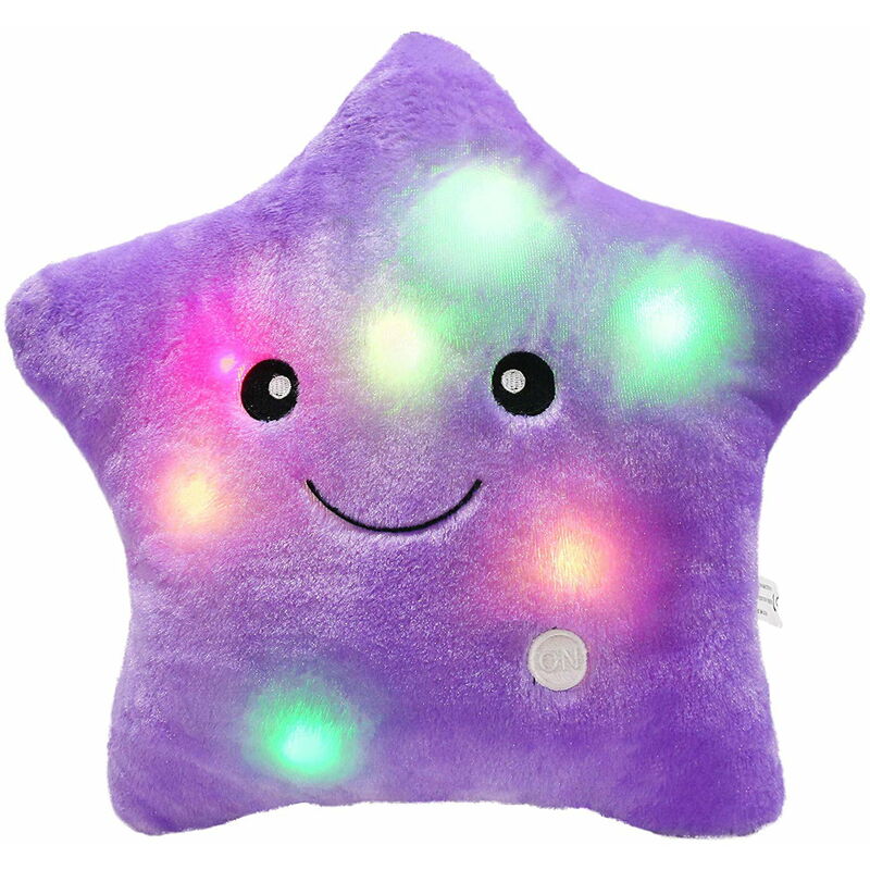 Abcrital - Luz de noche LED luminosa Creativa Twinkle Star Almohada de peluche Juguetes de peluche (púrpura)
Abcrital - Luz de noche LED luminosa Creativa Twinkle Star Almohada de peluche Juguetes de peluche (púrpura)