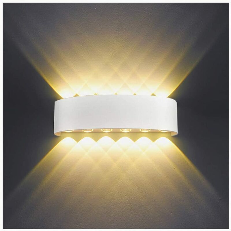 Luz de pared LED blanca para interiores de 12 W, luz de pared moderna, IP65, luces de pared para exteriores de aluminio a prueba de agua, lámpara de
Luz de pared LED blanca para interiores de 12 W, luz de pared moderna, IP65, luces de pared para exteriores de aluminio a prueba de agua, lámpara de